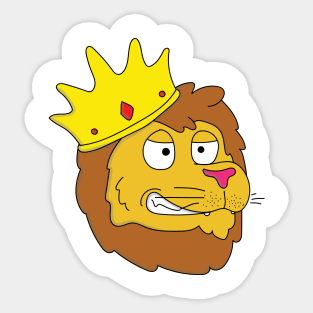 Leo the king Sticker